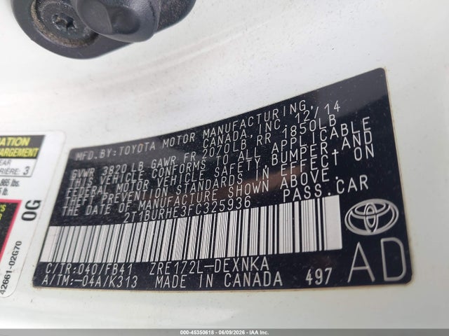 Toyota Corolla Le