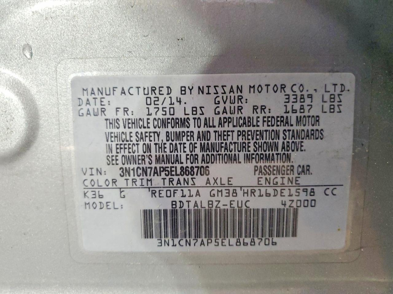 Nissan Versa 1.6 Sv