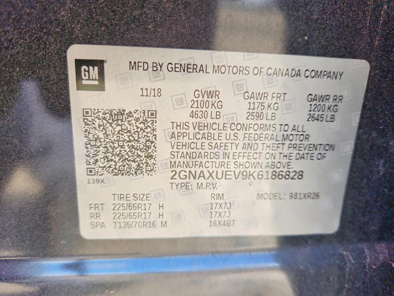 Chevrolet Equinox Lt