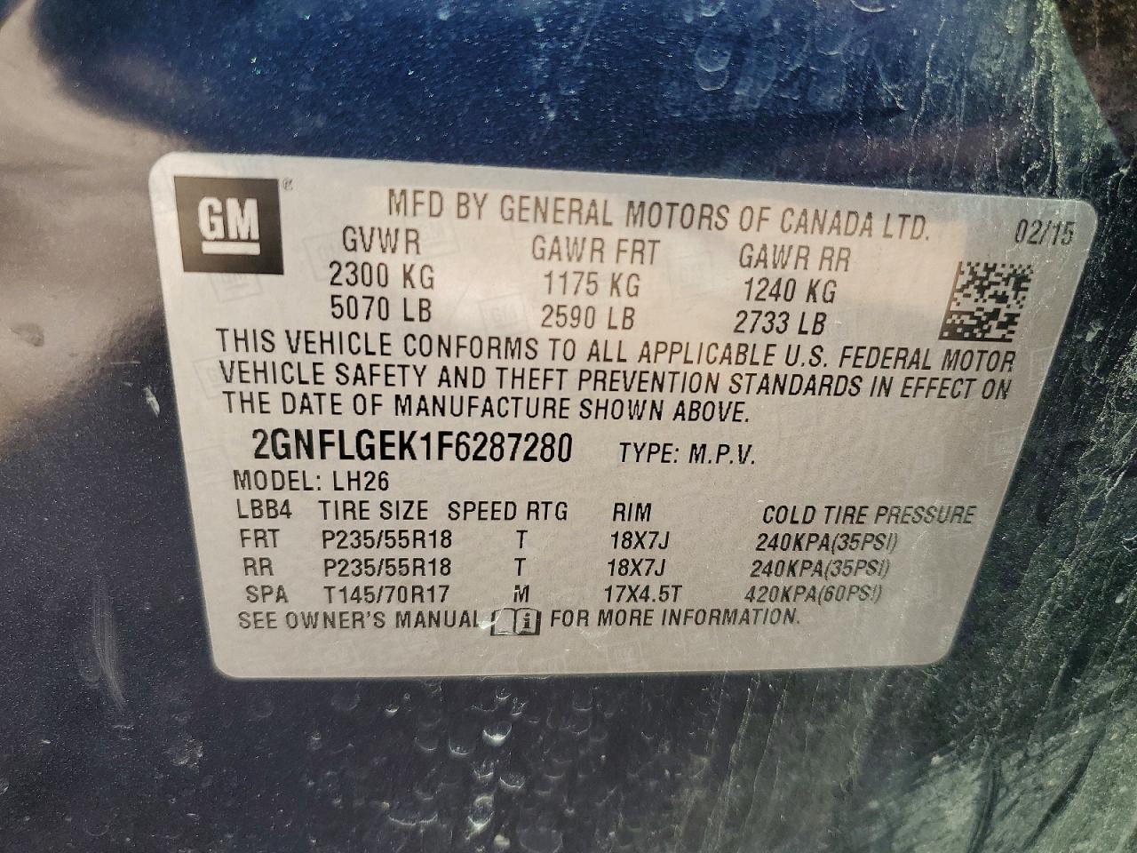 Chevrolet Equinox Lt