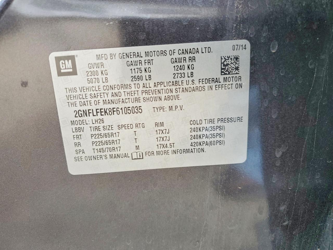 Chevrolet Equinox Lt