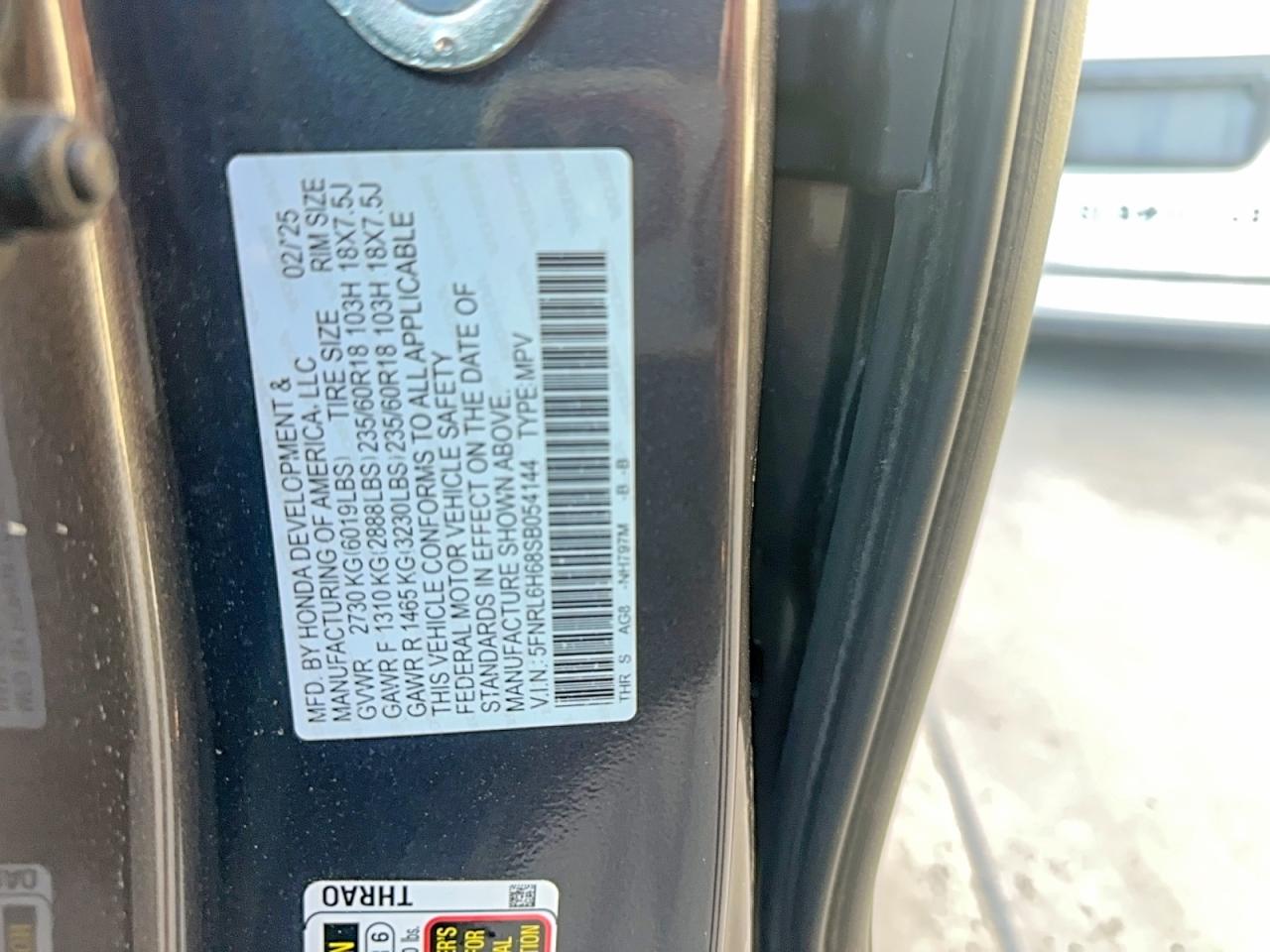 Honda Odyssey Exl
