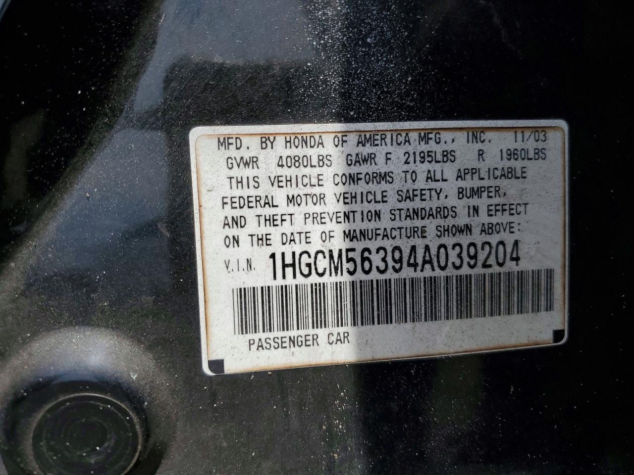 Honda Accord Lx