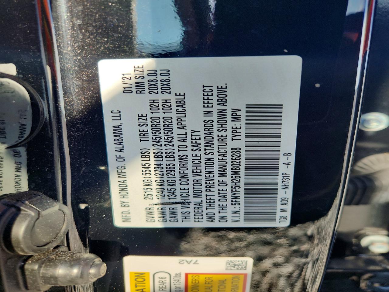 Honda Pilot Se