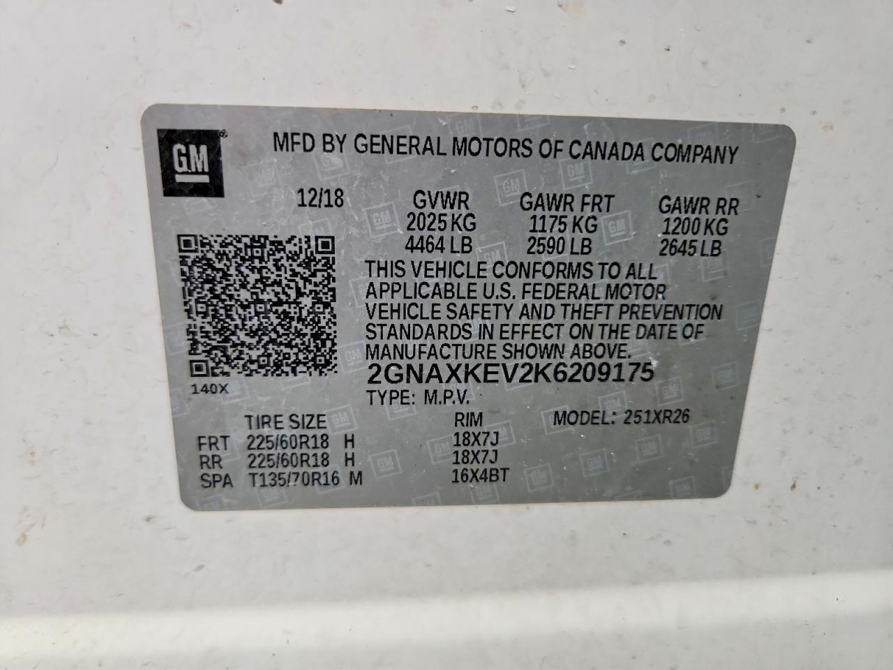Chevrolet Equinox Lt