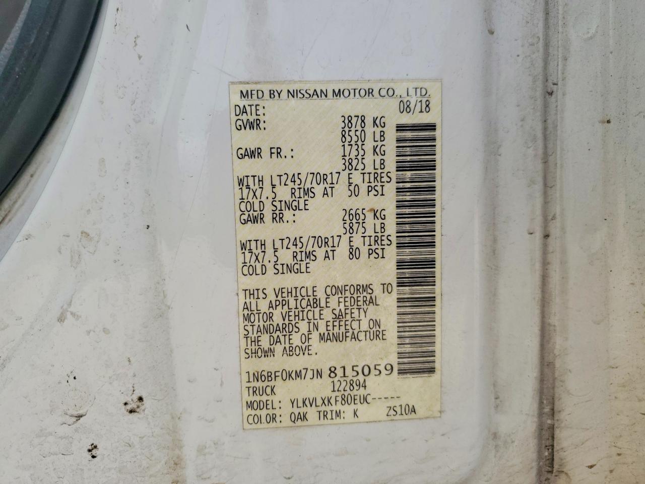 Nissan Nv 1500