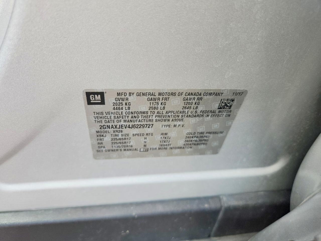 Chevrolet Equinox Lt