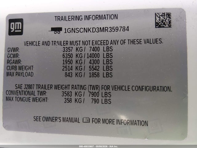 Chevrolet Tahoe 2wd Lt