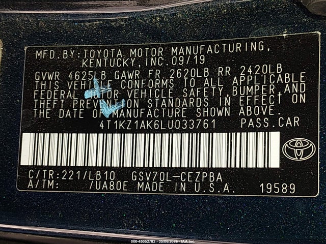 Toyota Camry Xse V6