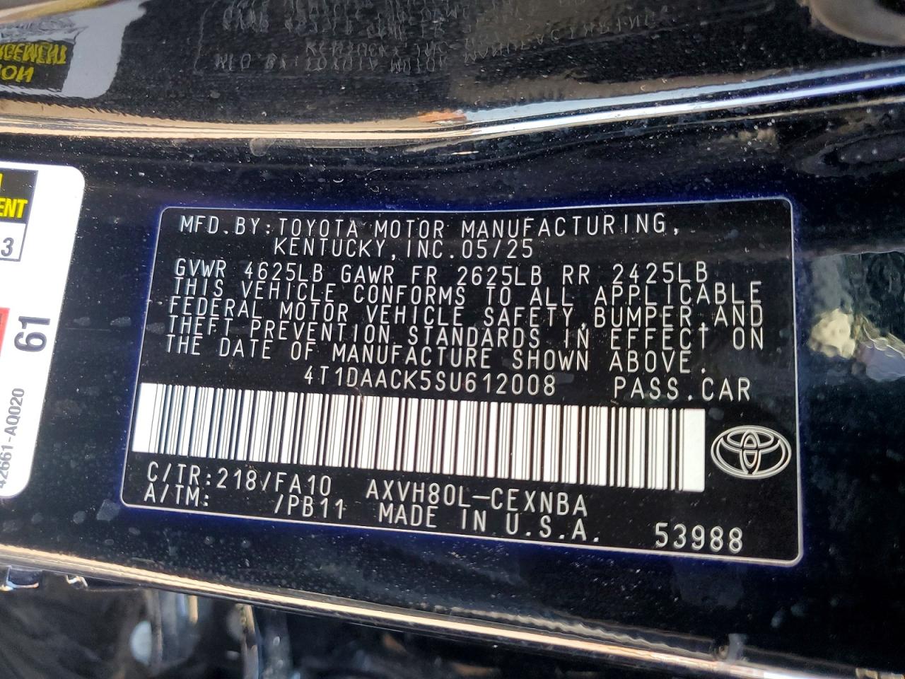 Toyota Camry Le