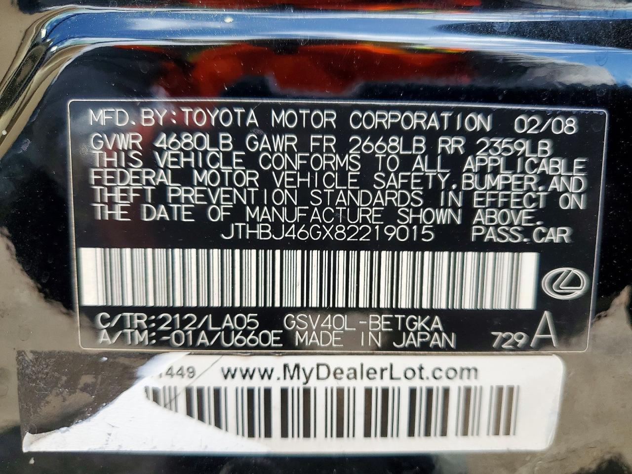 Lexus Es 350