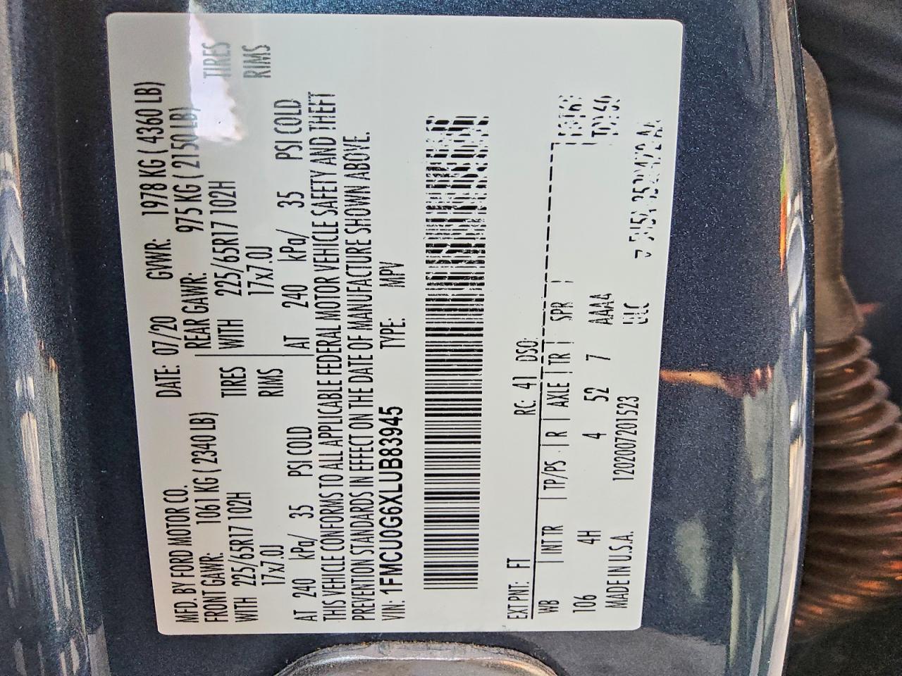 Ford Escape Se