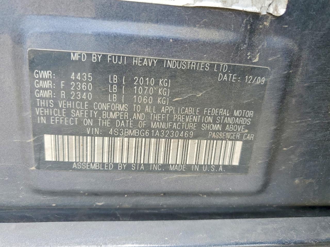 Subaru Legacy 2.5i Premium