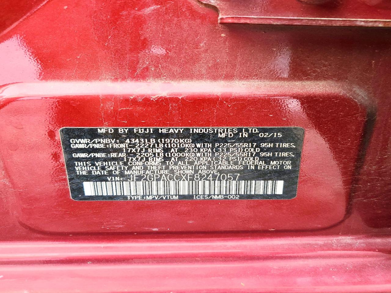 Subaru Xv 2.0 Premium