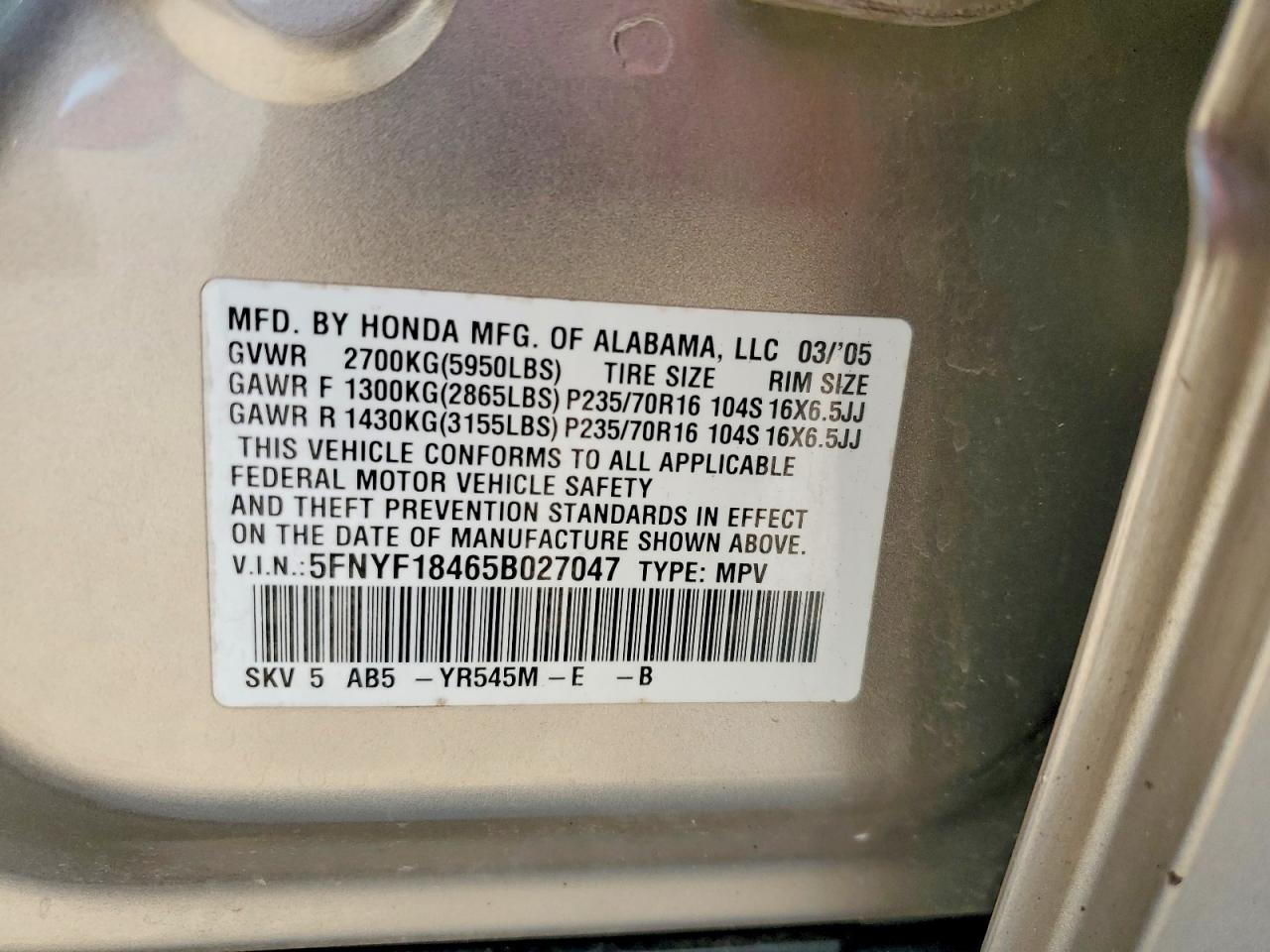 Honda Pilot Ex