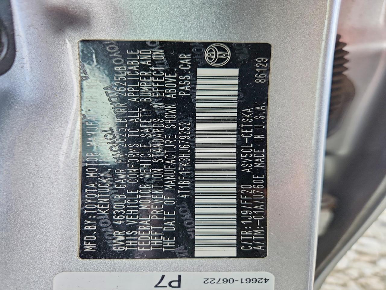 Toyota Camry Se