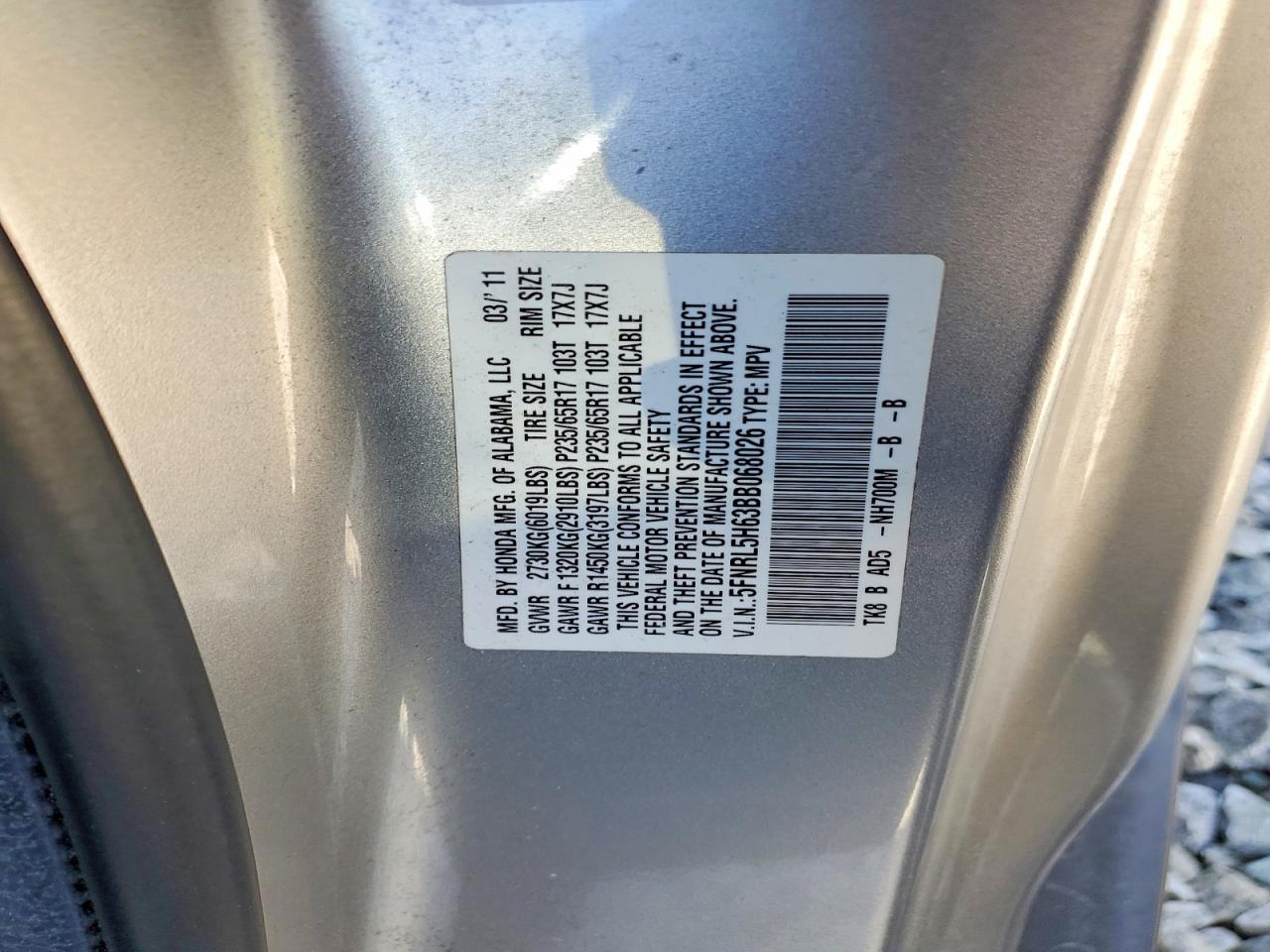 Honda Odyssey Exl