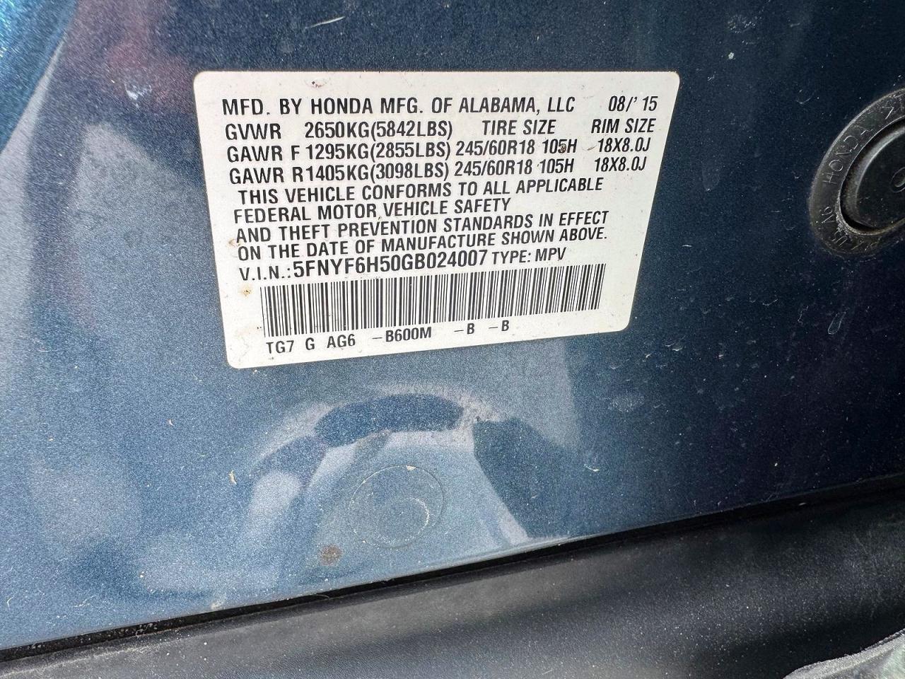 Honda Pilot Exl