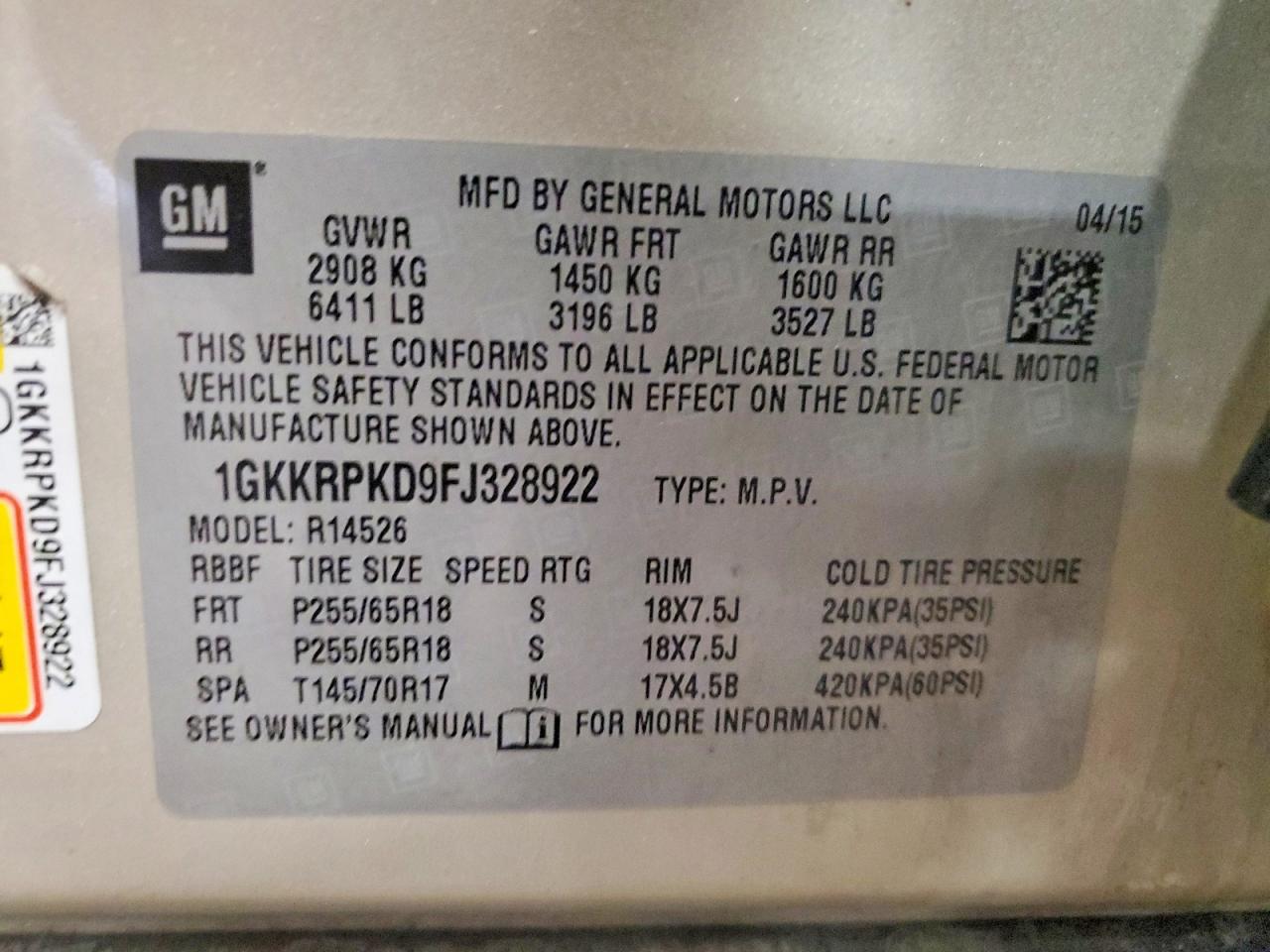 GMC Acadia Sle