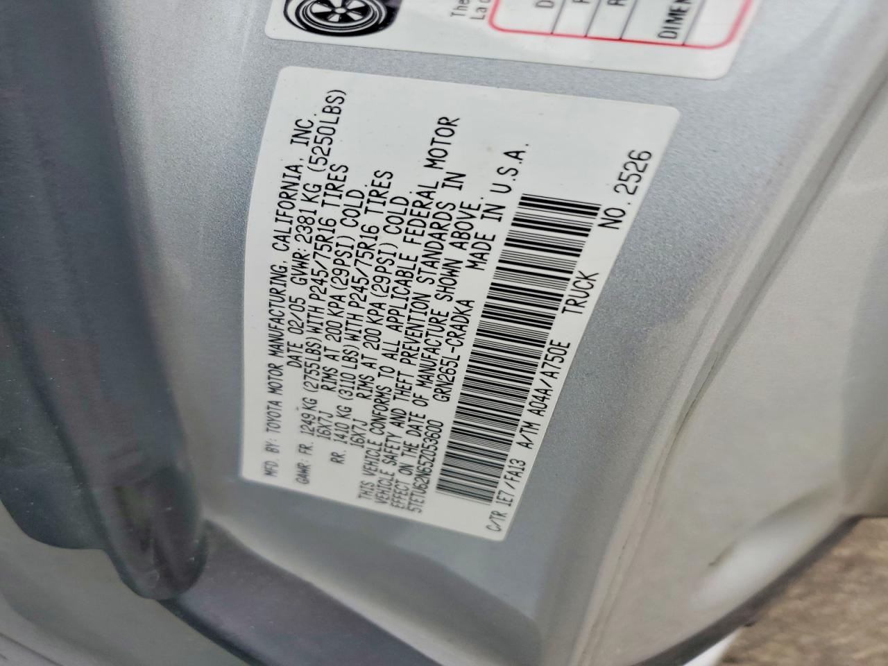 Toyota Tacoma Prerunner Access Cab