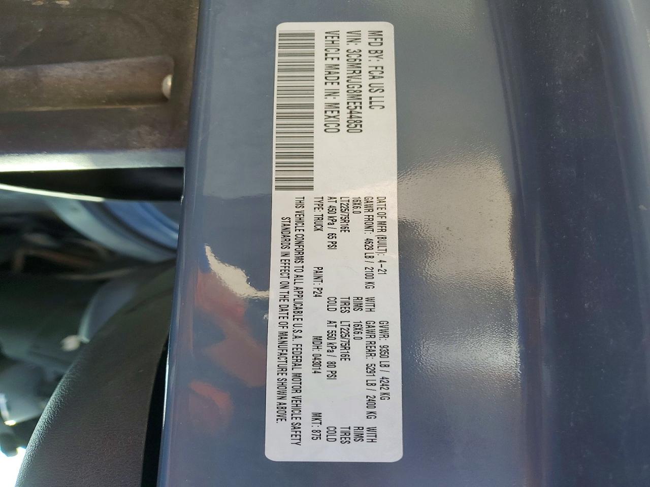 Ram Promaster Unknown