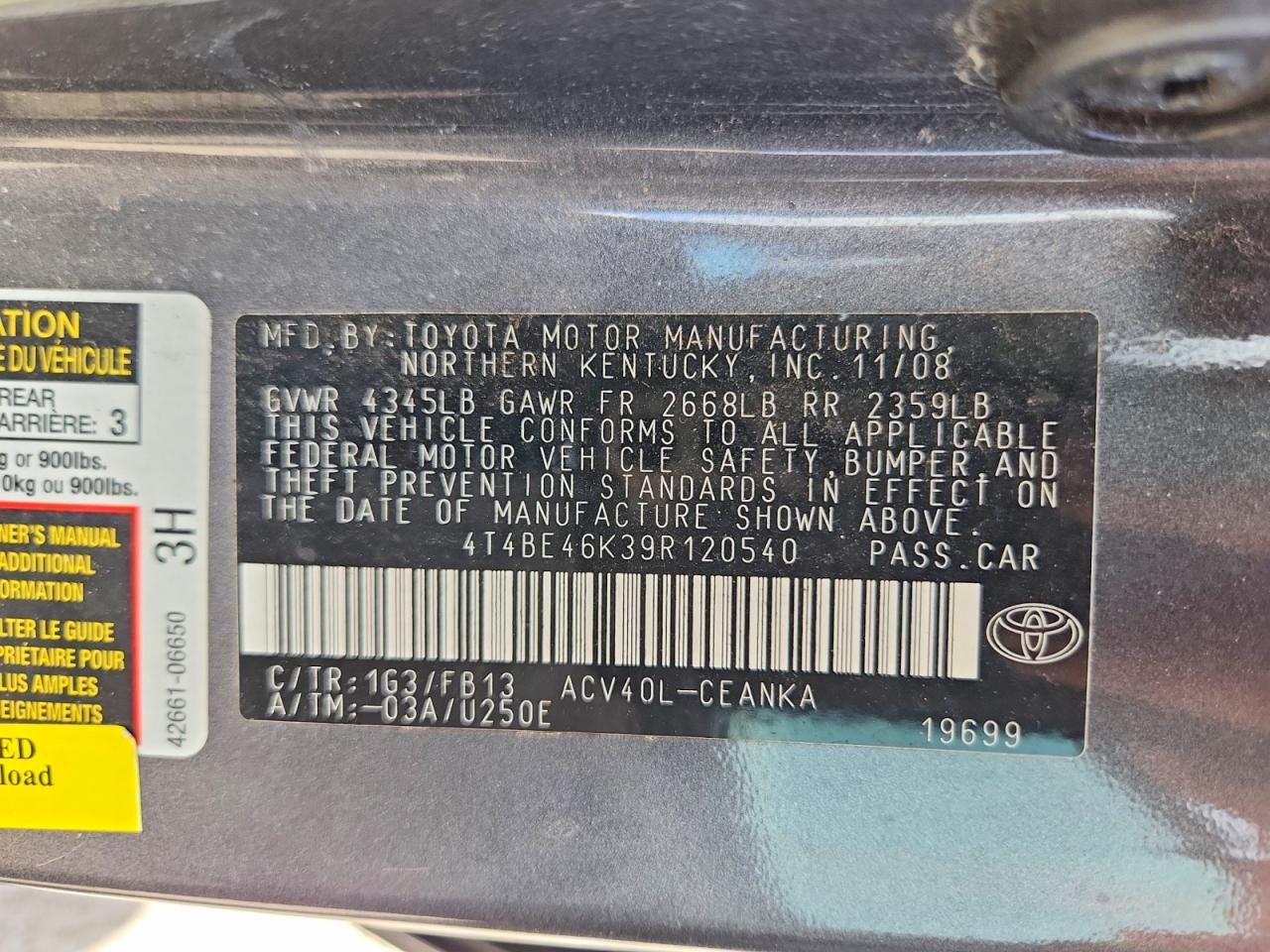 Toyota Camry Le