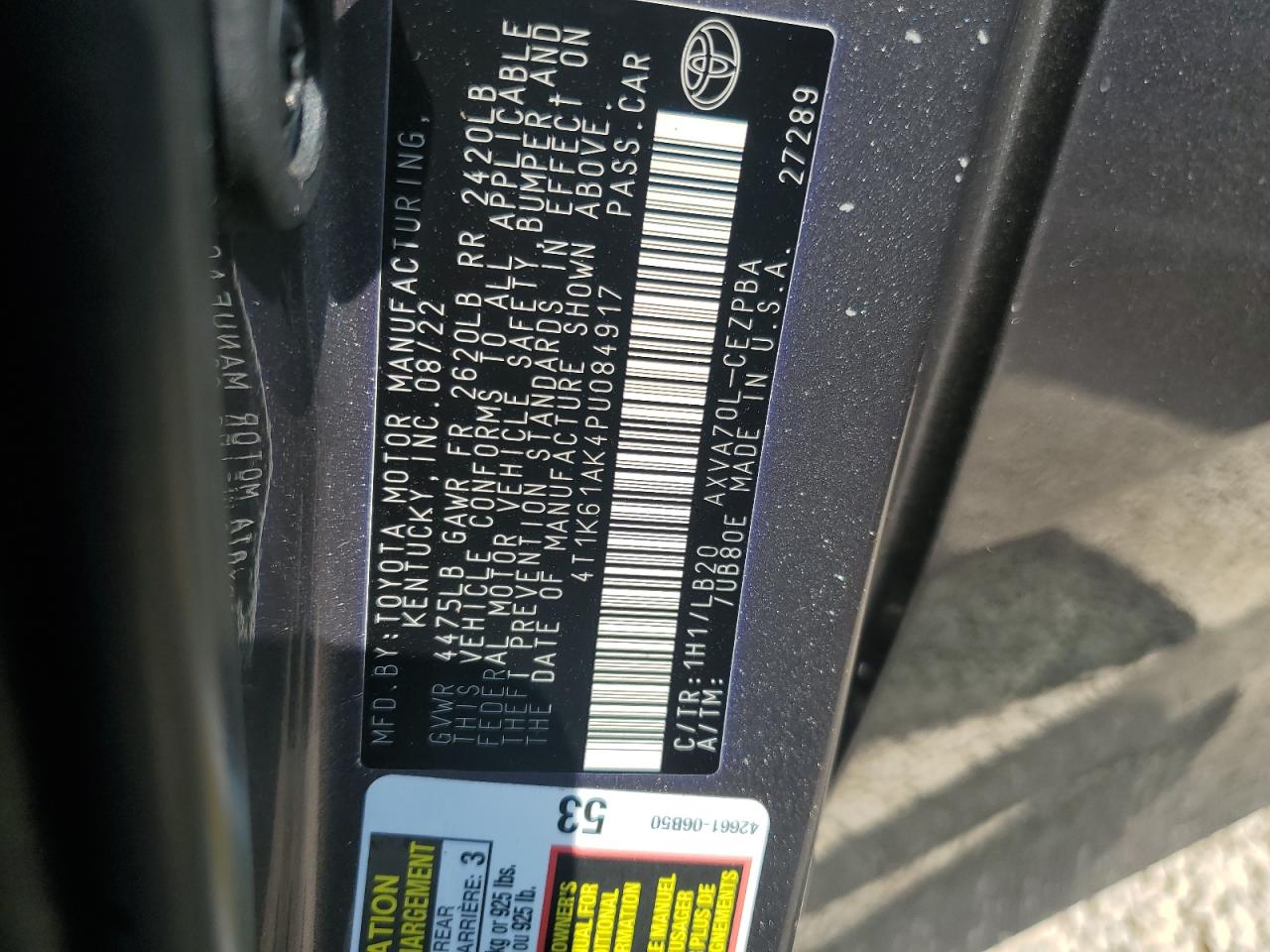 Toyota Camry Xse