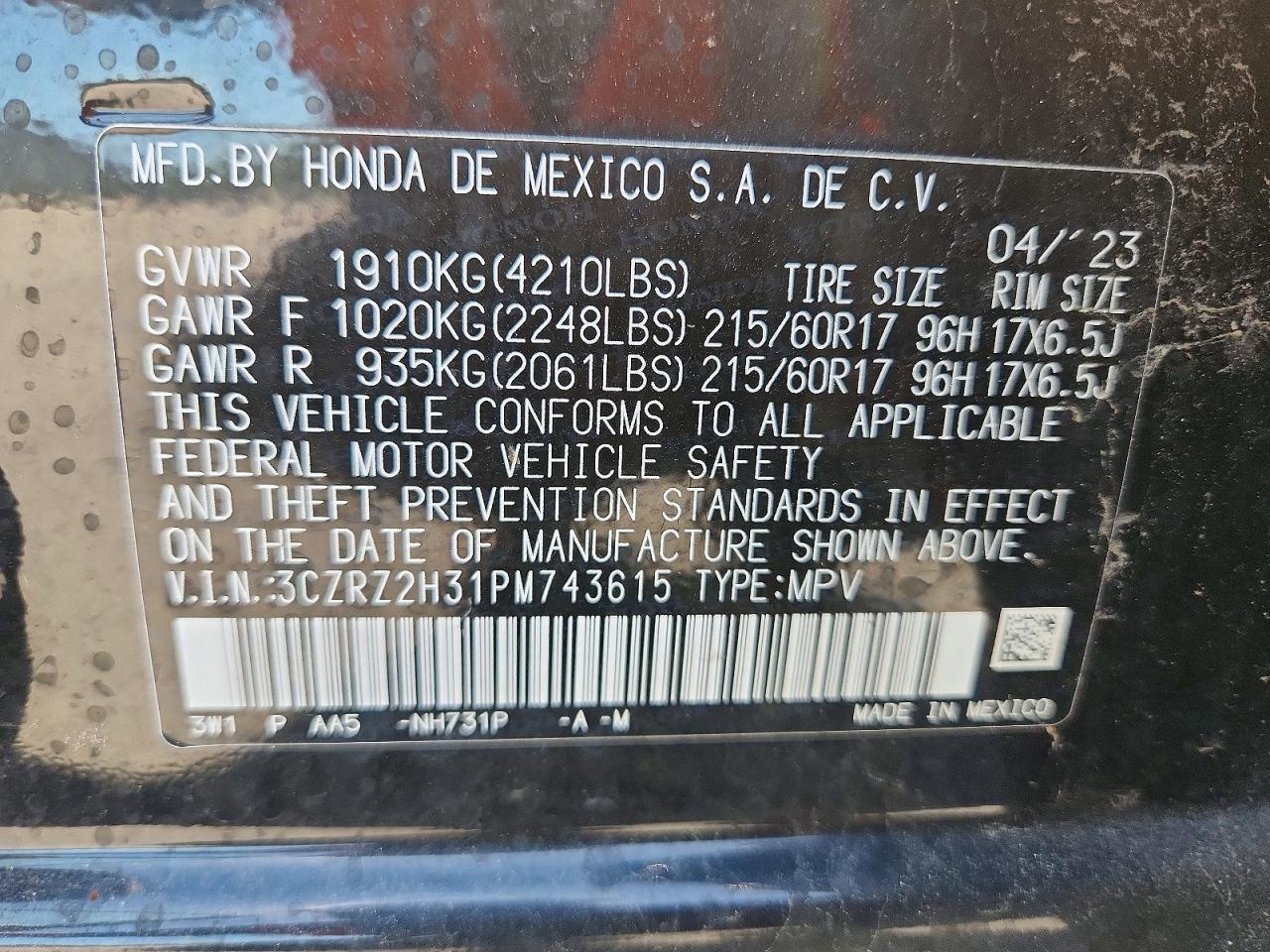 Honda HR-V Lx