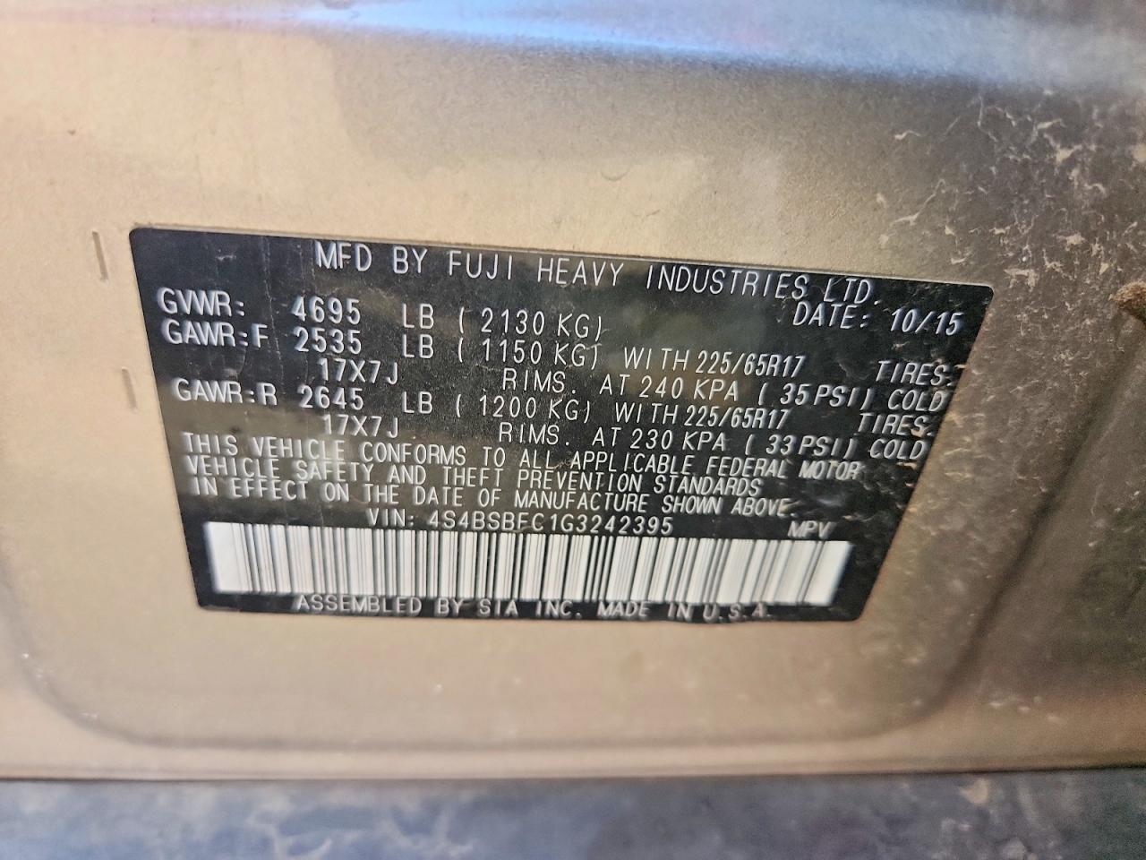 Subaru Outback 2.5i Premium