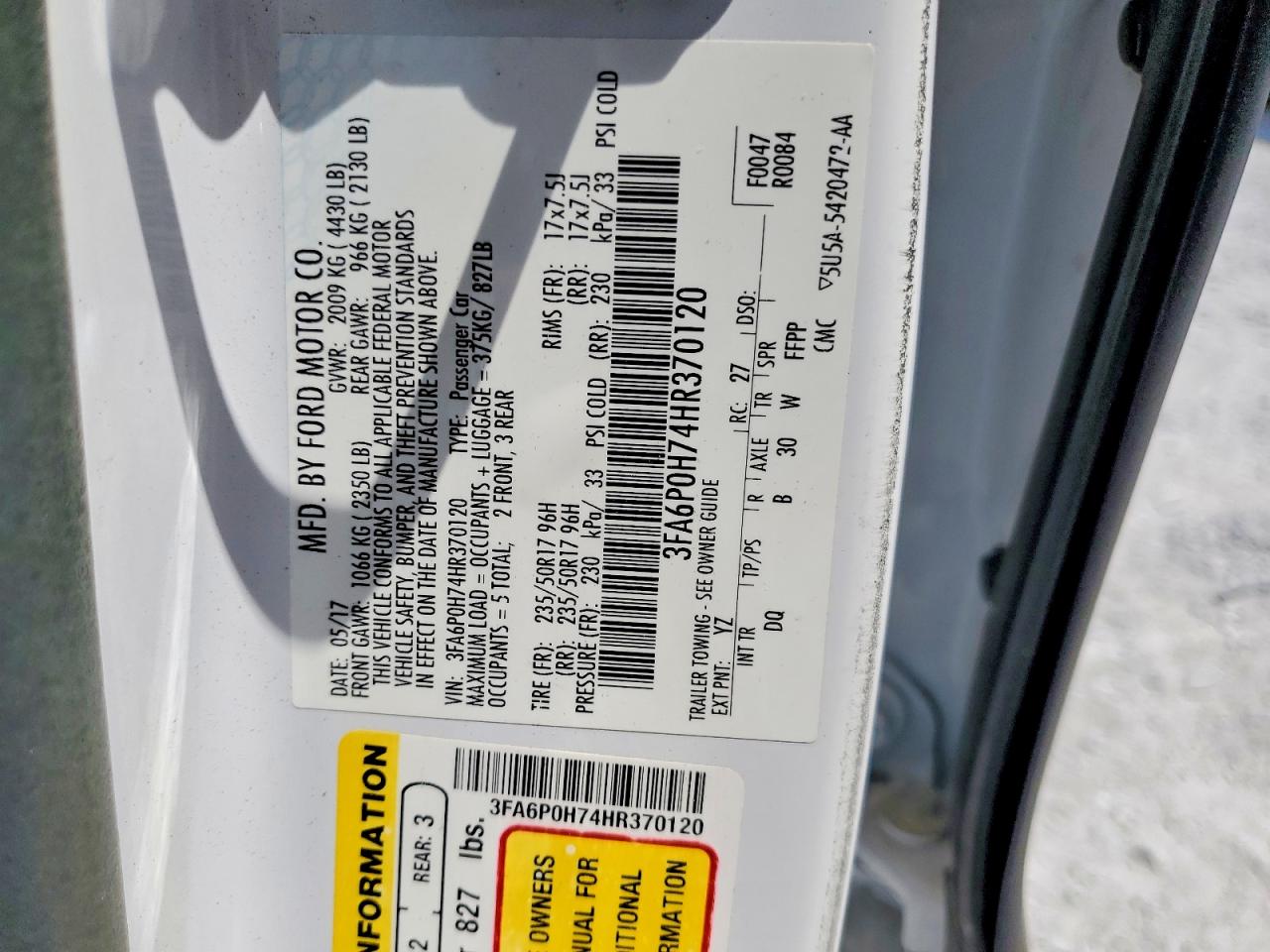Ford Fusion Se