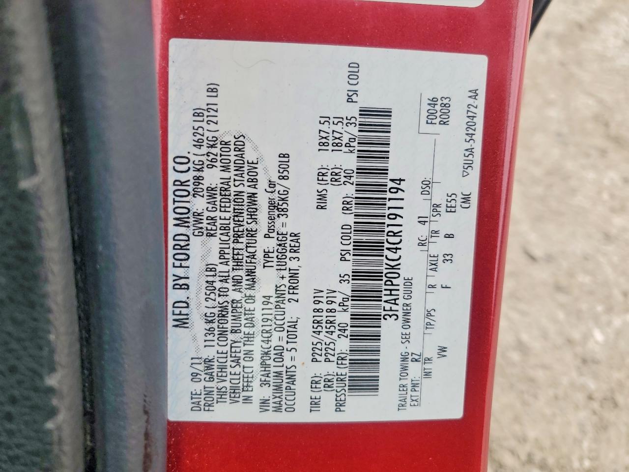 Ford Fusion Sport