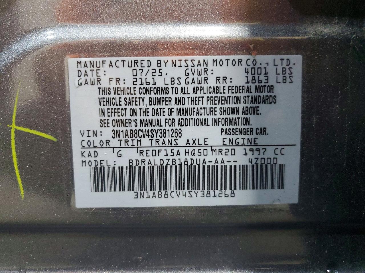 Nissan Sentra Sv