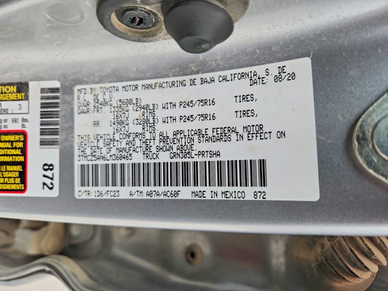Toyota Tacoma Sr5 V6