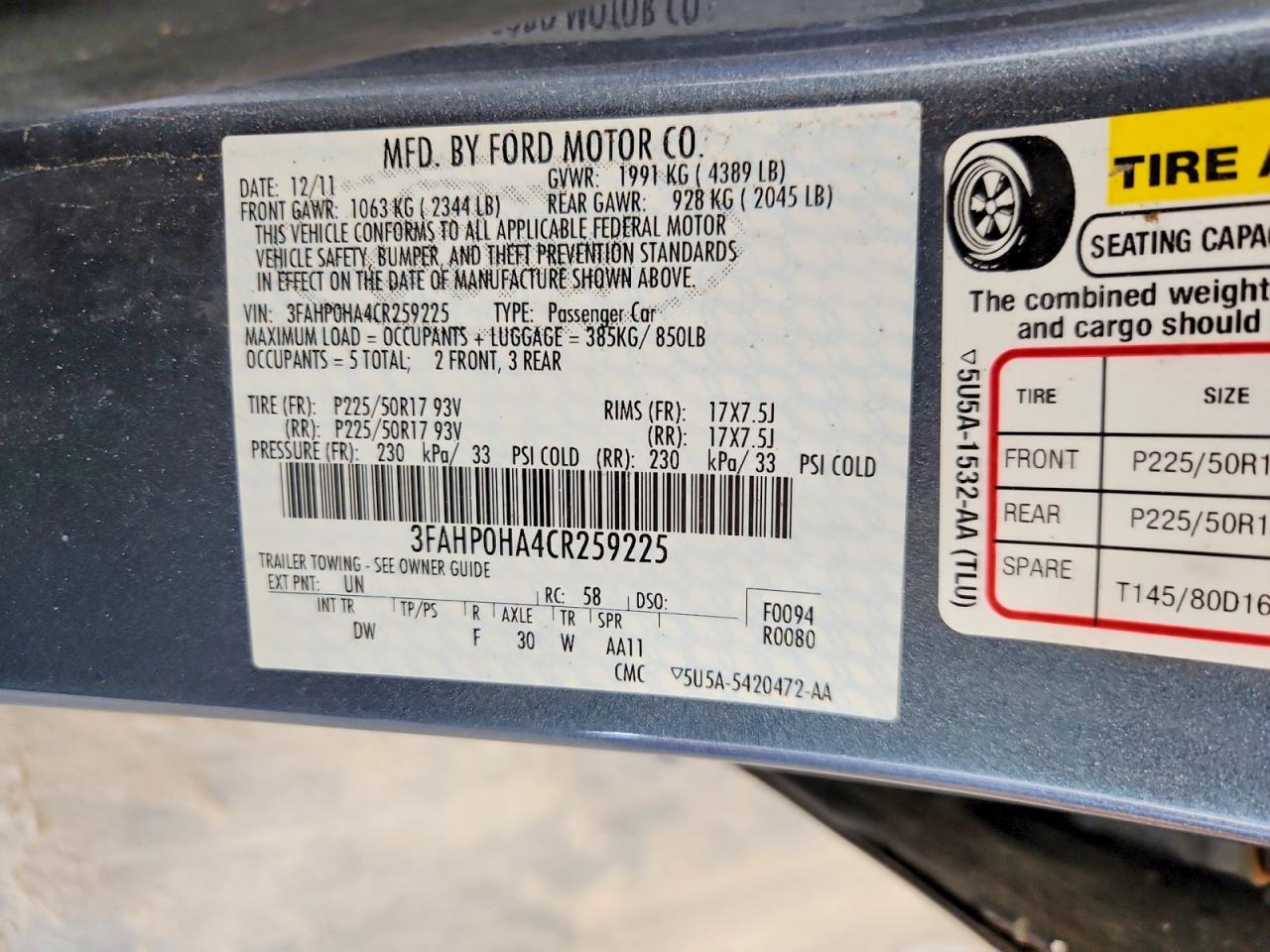 Ford Fusion Se