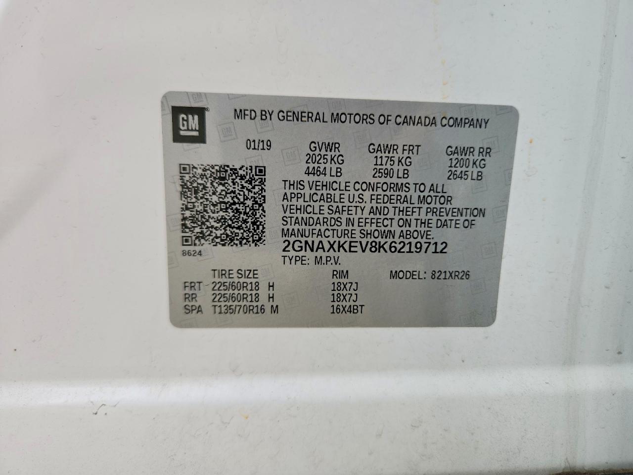 Chevrolet Equinox Lt