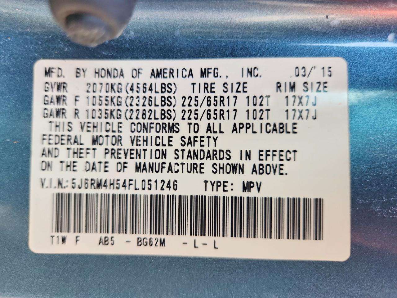 Honda Crv Ex