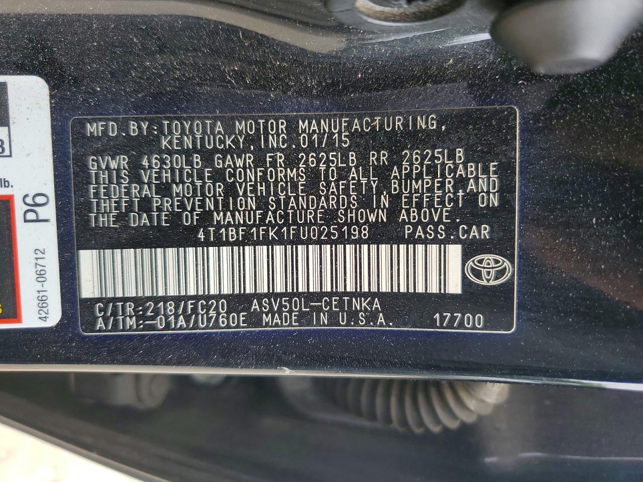 Toyota Camry Le
