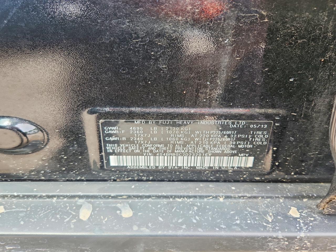 Subaru Outback 3.6r Limited