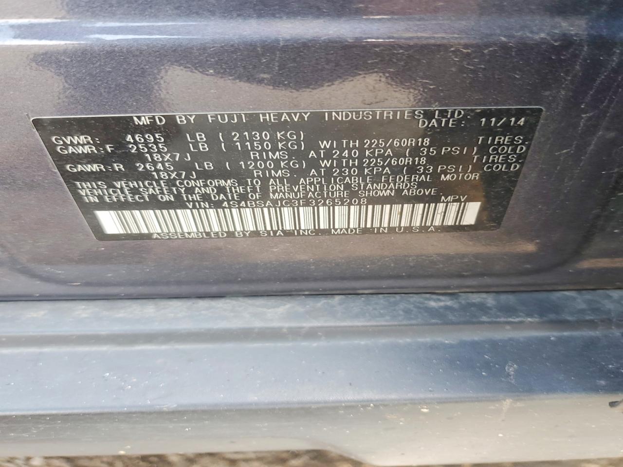 Subaru Outback 2.5i Limited