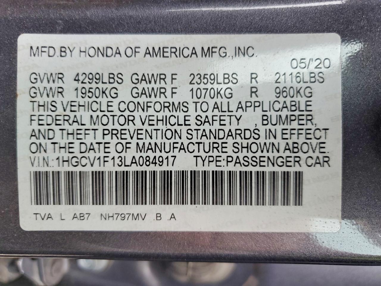 Honda Accord Lx