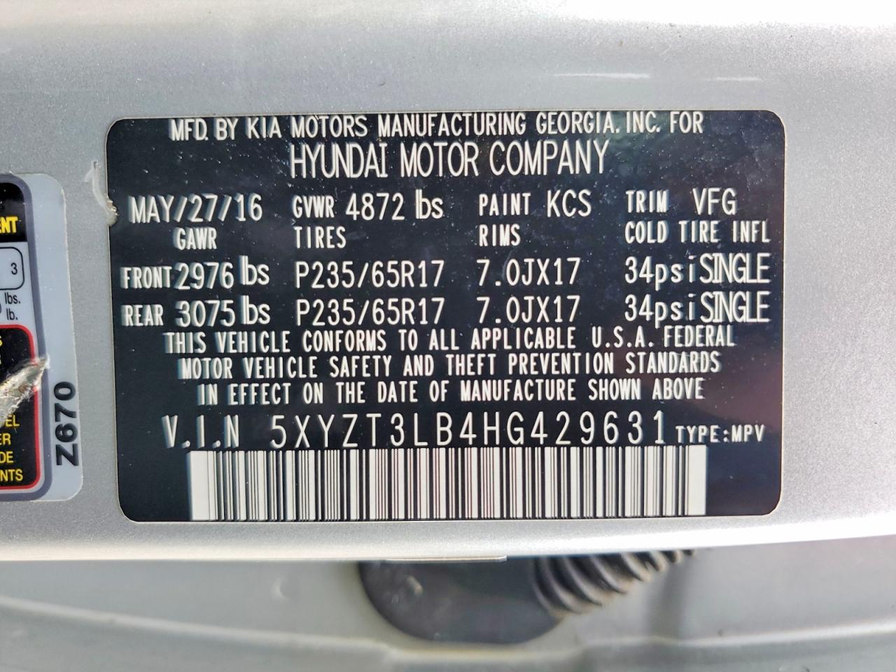 Hyundai SANTA FE 2.4l