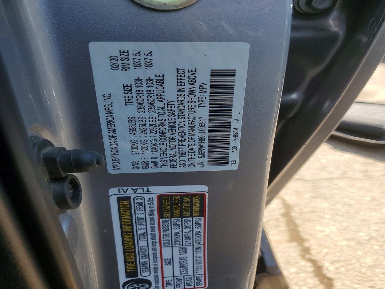 Honda Crv Exl