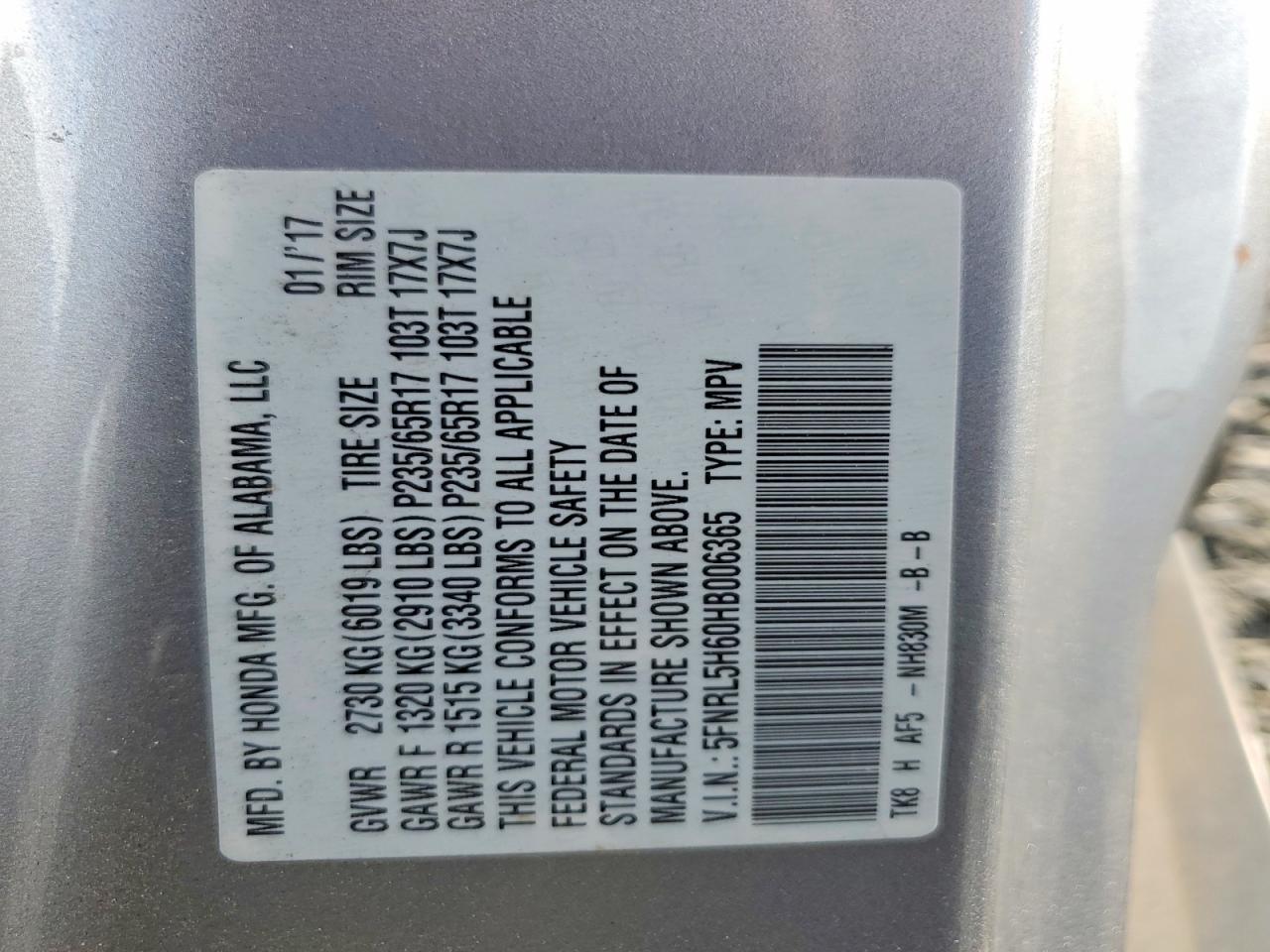 Honda Odyssey Exl