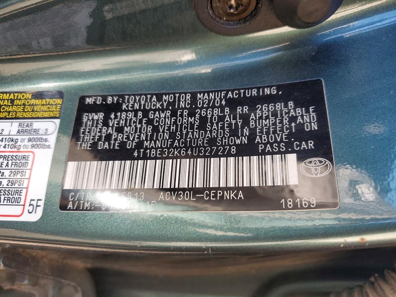 Toyota Camry Le