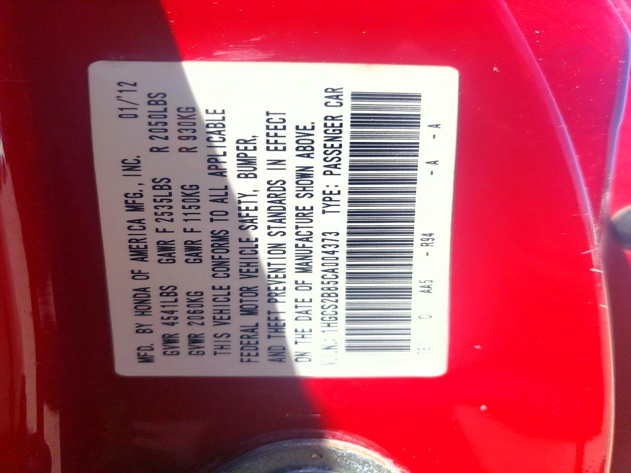 Honda Accord Exl