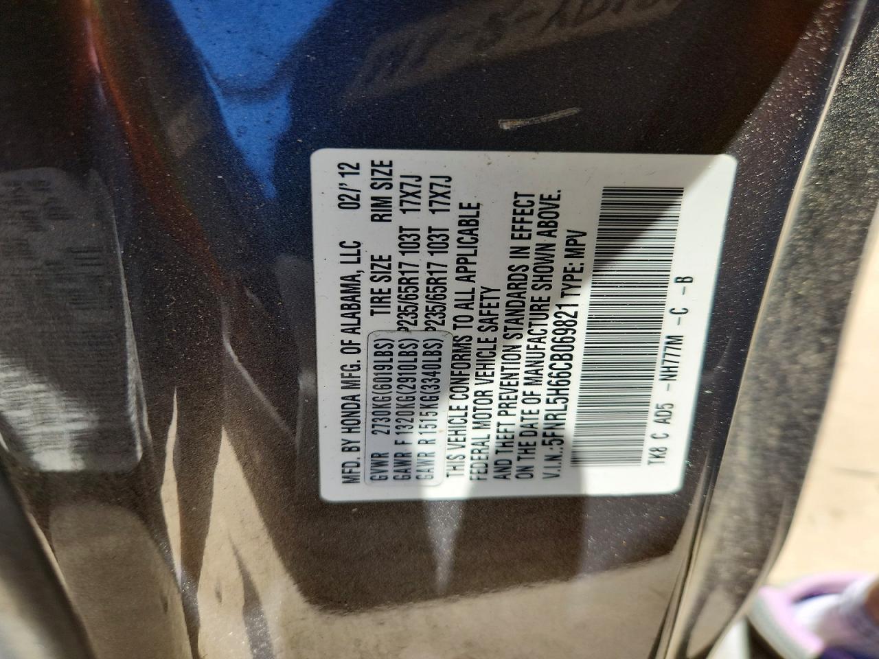 Honda Odyssey Exl