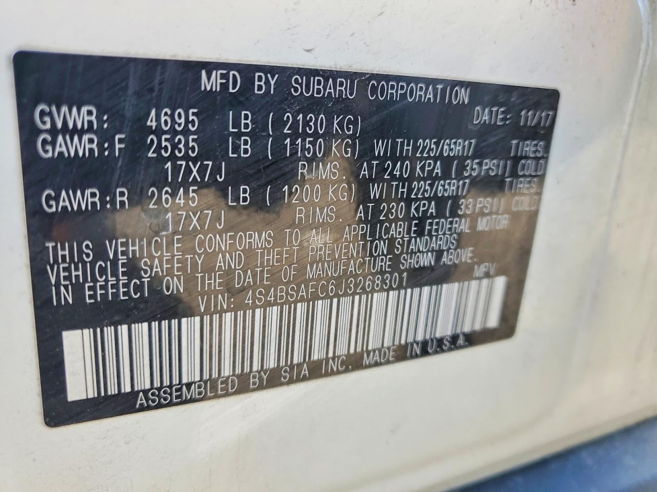 Subaru Outback 2.5i Premium