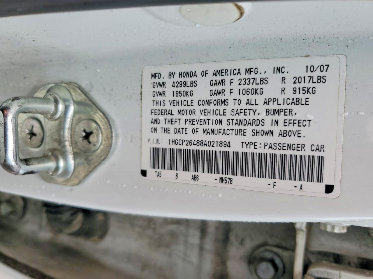 Honda Accord Lxp