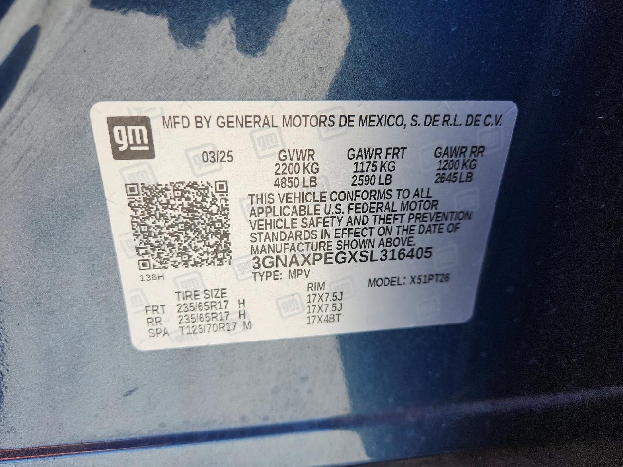 Chevrolet Equinox Lt