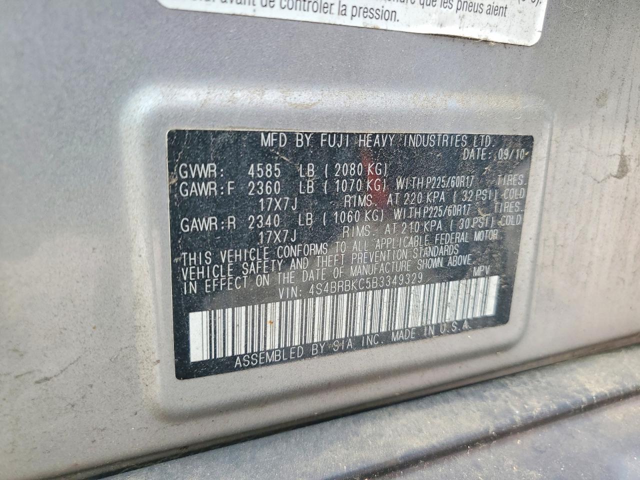 Subaru Outback 2.5i Limited
